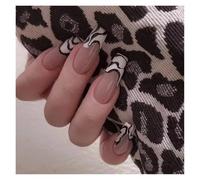 Press On Nails 24Pcs/Box 2022 Cute and Playful Frozen Watermelon Women Girls Nail Art Fake Nails Handmade Coffin Cute Press-On Nails False Nails(HY327)