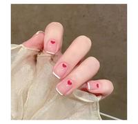 Press On Nails 24Pcs/Box 2022 Cute and Playful Frozen Watermelon Women Girls Nail Art Fake Nails Handmade Coffin Cute Press-On Nails False Nails(277)