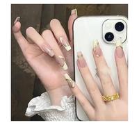 Press On Nails 24Pcs/Box 2022 Cute and Playful Frozen Watermelon Women Girls Nail Art Fake Nails Handmade Coffin Cute Press-On Nails False Nails(Y-40s)