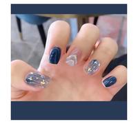 Press On Nails 24Pcs/Box 2022 Cute and Playful Frozen Watermelon Women Girls Nail Art Fake Nails Handmade Coffin Cute Press-On Nails False Nails(PD-77)