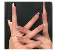 Press On Nails 24Pcs/Box 2022 Cute and Playful Frozen Watermelon Women Girls Nail Art Fake Nails Handmade Coffin Cute Press-On Nails False Nails(60-23)