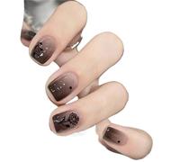 Press on nails 24pcs Detachable Short Press On Nails False Nails Sweet Cool Artificial False Nails Tips for Manicure(53)