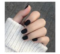 Press On Nails 24Pcs Gradient White Fake Nail Short Square Ballet Simple False Nails Press on Wearable Nude Art Full Cover Manicure Tips(Color29)