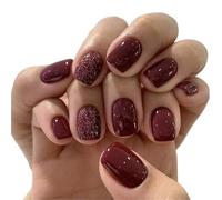 Press on nails 24Pcs Oval Short Pink Press On Nails Simple Ombre Spring False Nail For Sweet Sassy Cool Women Removable Wearable Art for Manicure(Color12)