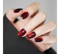 Press On Nails 24pcs Wearable Pink Press On Fake Nails Tips With Glue false nails design Butterfly Lovely Girl With Wearing Tools(LA-1003)