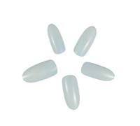 Press On Nails 250 Pieces Per Bag Full Cover Oval False Nail Tips Purchase Specific Sizes Fake Nails For Paintting(200pc Natural Size 6)