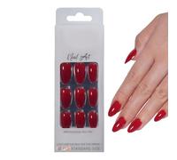 Press On Nails Almond - Resin Arts Manicure Tips | Full Cover Nails - for Women Girls Beauty Carnival Daily Party Home Salon Date Office