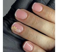 Press On Nails Fake Embroidery Glue On False Acrylic Artificial For Art Designs Design Nail