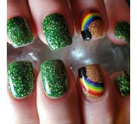 Press On Nails Fake Nails Stick Glues On False Acrylic Artificial False For Art Designs Patrick's Day Press Nail