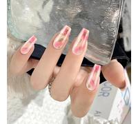 Press On Nails Fake Stick Glues On False Acrylic Artificial False For Art Designs Ballerinas Coffin Fake Nail