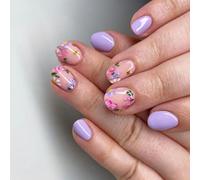 Press On Nails Fake Stick Glues On False Acrylic Artificial False For DIYS Designs Acrylic Glues On Nail For Women Clear