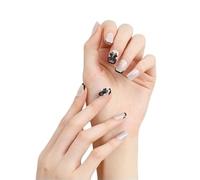 press on nails， Press-In Nails Medium Almond Multicolor Pack Of 30 With Nail Glue And File(VS11-58112)