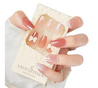 press on nails， Press-In Nails Medium Almond Multicolor Pack Of 30 With Nail Glue And File(VS11-59007)