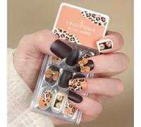 press on nails， Press-In Nails Medium Almond Multicolor Pack Of 30 With Nail Glue And File(VS27-DS48110)