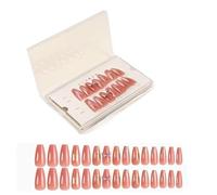 press on nails， Press On Nails French Almond Squoval Shape Medium Size Multicolor 30 PCS Glue Included(0074-SG02)