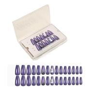 press on nails， Press On Nails French Almond Squoval Shape Medium Size Multicolor 30 PCS Glue Included(0074-SG05)