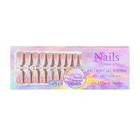 Press On Nails | Reinforced Color Nail Tips Gradient Press On Nails - Long-Lasting Fake Finger Nails Colorful Gradient Nails for Home Manicure Store