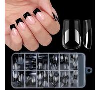 Press on Nails Short 120 Pieces False Nails French Short Sticker Nail Art Full Cover False Nails Fake Nails DIY Artificial Nail for Women Girls Nail Decorations