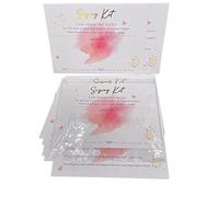 Press On Nails Sizing Kit Cards for Nail Business - 30 Pack Blank Size Chart Postcards, 5x7 Pink & Gold Foil, with Clear Bags, Press On Nail Business Supplies for Nail Tech