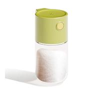 Press Salt Dispenser - Icing Sugar Shaker - Cooking Helper, Precise Quantitative Dispenser with Push Measurement, Dispenser for Kitchen Storage, Healthy Daily Intake