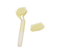 Press Sprinkle Pet Brush Combined Plan for Gentle Massage, Yellow | Constructed in Water Showerer Purifies Coat While Smoothing Confusions for Domestic Pet Grooming
