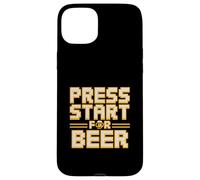 Press Start For Beer Retro Gamer Arcade Pixel Case for iPhone 15 Plus