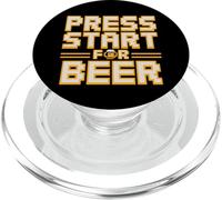 Press Start For Beer Retro Gamer Arcade Pixel PopSockets PopGrip for MagSafe