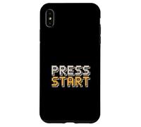 Press Start Retro Gamer Pixel Arcade Video Game Case for iPhone XS Max
