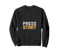 Press Start Retro Gamer Pixel Arcade Video Game Sweatshirt