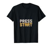Press Start Retro Gamer Pixel Arcade Video Game T-Shirt