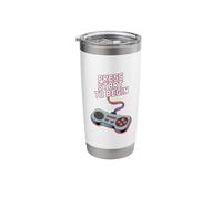 Press Start to Begin Retro Gaming Controller Art Stainless Steel Insulated Tumbler