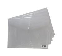 Press Stud Plastic Wallet 200 Micron A3 Clear 301531