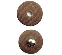 Press Studs, Set of 10, Round Buttons for Sewing, Decorative Buttons with Fabric Cover, Metal Buttons, Replacement Buttons, Snaps Buttons for DIY Clothing, Coats, Leather Crafts, Handbag, Wallet