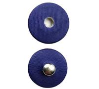 Press Studs, Set of 10, Round Buttons for Sewing, Decorative Buttons with Fabric Cover, Metal Buttons, Replacement Buttons, Snaps Buttons for DIY Clothing, Coats, Leather Crafts, Handbag, Wallet, Blue