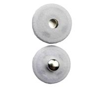 Press Studs, Set of 10, Round Buttons for Sewing, Decorative Buttons with Fabric Cover, Metal Buttons, Replacement Buttons, Snaps Buttons for DIY Clothing, Coats, Leather Crafts, Handbag, Wallet