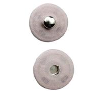 Press Studs, Set of 10, Round Buttons for Sewing, Decorative Buttons with Fabric Cover, Metal Buttons, Replacement Buttons, Snaps Buttons for DIY Clothing, Coats, Leather Crafts, Handbag, Wallet