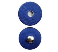Press Studs, Set of 10, Round Buttons for Sewing, Decorative Buttons with Fabric Cover, Metal Buttons, Replacement Buttons, Snaps Buttons for DIY Clothing, Coats, Leather Crafts, Handbag, Wallet, Blue