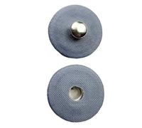 Press Studs, Set of 10, Round Buttons for Sewing, Decorative Buttons with Fabric Cover, Metal Buttons, Replacement Buttons, Snaps Buttons for DIY Clothing, Coats, Leather Crafts, Handbag, Wallet, Blue