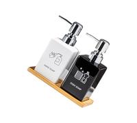 Press Styles Dispensing Bottle Ceramic Materials NonSpill for Bathroom Countertop Vanitys Essential Storage Friendly Travel Sized Liquid Container