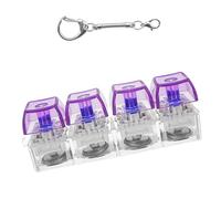 Press to Light Up Keychain Emblems Multipurpose Acrylic Rings for Adults & Kids As a Practical Fashion Accessory Gift Stress Relief Keyring