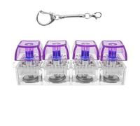 Press to Light Up Keychain Emblems Multipurpose Acrylic Rings for Adults & Kids As a Practical Fashion Accessory Gift Multiple Color Keychain