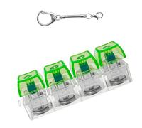 Press to Light Up Keychain Emblems Multipurpose Acrylic Rings for Adults & Kids As a Practical Fashion Accessory Gift Multiple Color Keychain