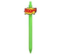 Press Top Pen Decorative Ballpoint Writing Pen for Daily Notes, H | Speech Bubble Accent with Retractable Ballpoint Writing for Daily School Notes and Work Records Desk Use