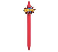 Press Top Pen Decorative Ballpoint Writing Pen with Speech Bubble Accent, for Daily Notes and Records Decorative Ballpoint Retractable Writing Speech Bubble Accent Novelty Stationery School Note Work