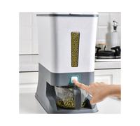 Press-Type Rice Dispenser Sealed Grain Container Storage Cans 10KG-A