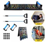 Press Up Board with Handles&Rope Adjustable Push Up Stand for Home & Gym Upper Body Workout Equipment for Chest, Shoulders, Triceps Strength Training