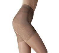 Press-Up Tights FIORE 20 Denier Den Push-up Shaping Bum uplift your bottom (3-Medium, Black)