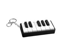 Pressable Piano Keyboard Toy Keychain with Clip Clasp and Pocket Carry Shape for School Bags, Waiting Rooms, Commutes Piano Keychain Toy Keyboard Pressable Buttons Bag Charm Desk Break Commuting Play