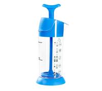Pressca Milk Frother, Manual, Small and Portable, Microwave Safe (Blue)