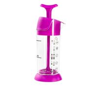 Pressca Milk Frother, Manual, Small and Portable, Microwave Safe (Pink)